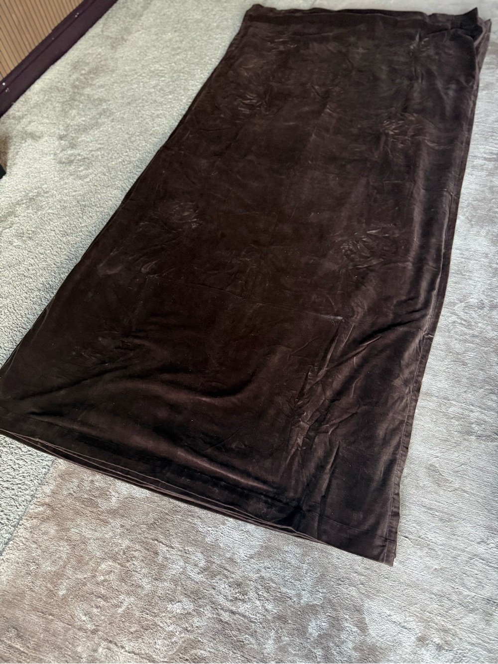 CB2 Deep Brown Curtains
